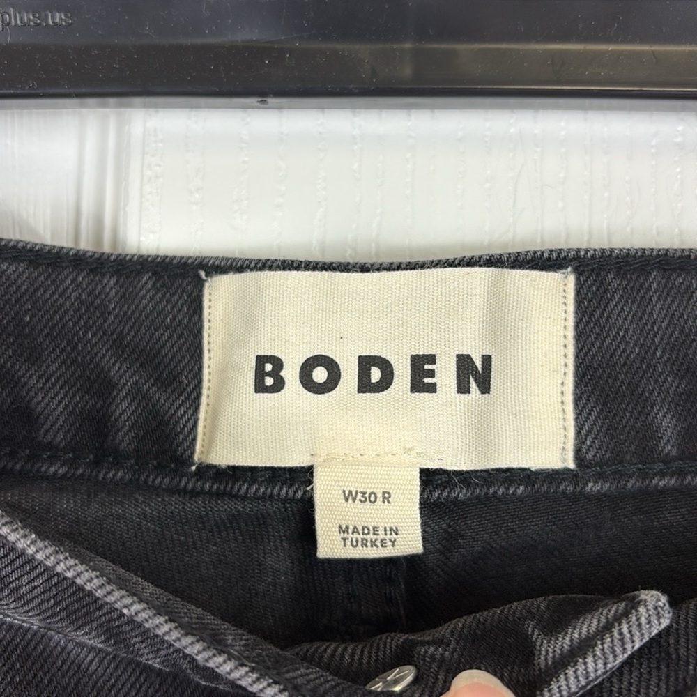 Boden girlfriend jeans washed black sz 30 - Picture 8 of 12